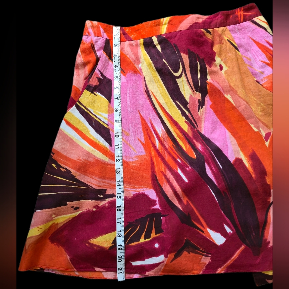 Anthropologie Cordelia "For Big Sky" Vibrant Multicolor Women's Skirt - Picture 7 of 8